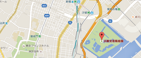 Hama-rikyu Gardens Access Map